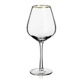 Pahar pentru vin Felice, Homla, 500 ml, sticla, transparent/auriu