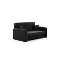 Canapea extensibila 3 locuri, ELTAP, Laine, 155x105x75 cm, lemn/poliester, negru