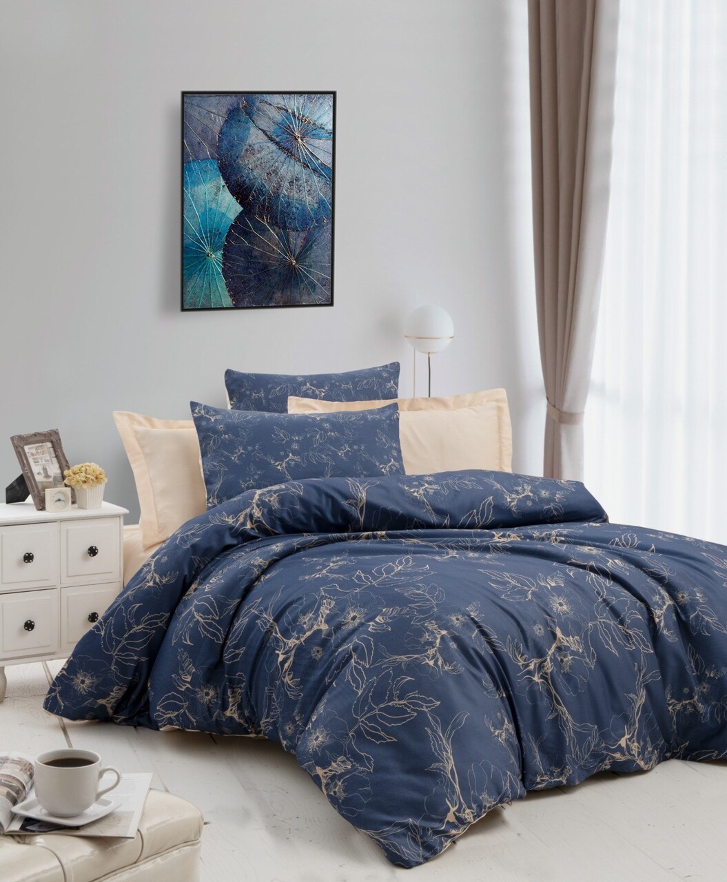 Lenjerie de pat dubla, 473, Pearl Home, Poliester Satinat