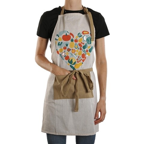 Sort de bucatarie corazon, versa, 80 x 70 cm, amestec bumbac