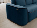 Coltar dreapta 4 locuri ELTAP, Ume, 287x190x88 cm, lemn/poliester, albastru/gri inchis