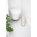 Suport role rezerva hartie igienica, Brabantia, Balance, 13.2x13.2x32.1 cm, otel, bej