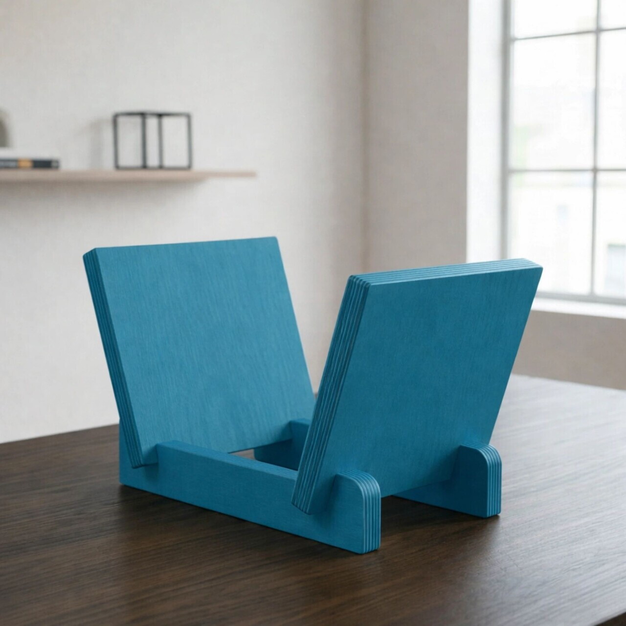 Suport reviste, Hanah Home, CPT4905-30, 30x20x25 cm, PLACAJ CARPEN, Albastru — imaginea 7