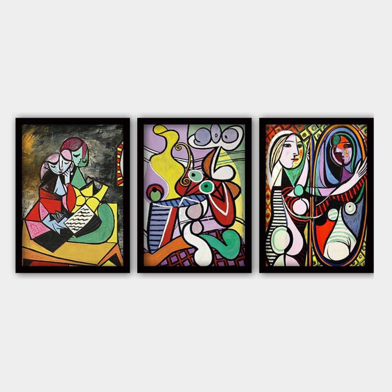 Set 3 tablouri decorative, 3SC_UNPP01_5575, Polistiren, Multicolor - view 2