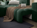Coltar extensibil stanga 4 locuri ELTAP, Bon-12, Bonett, 250x175x92 cm, lemn/poliester, verde inchis