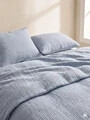 Lenjerie de pat dubla Musso, Homla, 160x200 cm, 3 piese, bumbac, gri