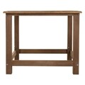 Masuta de cafea, Creaciones Meng, 55x55x45 cm, lemn de paulownia, maro