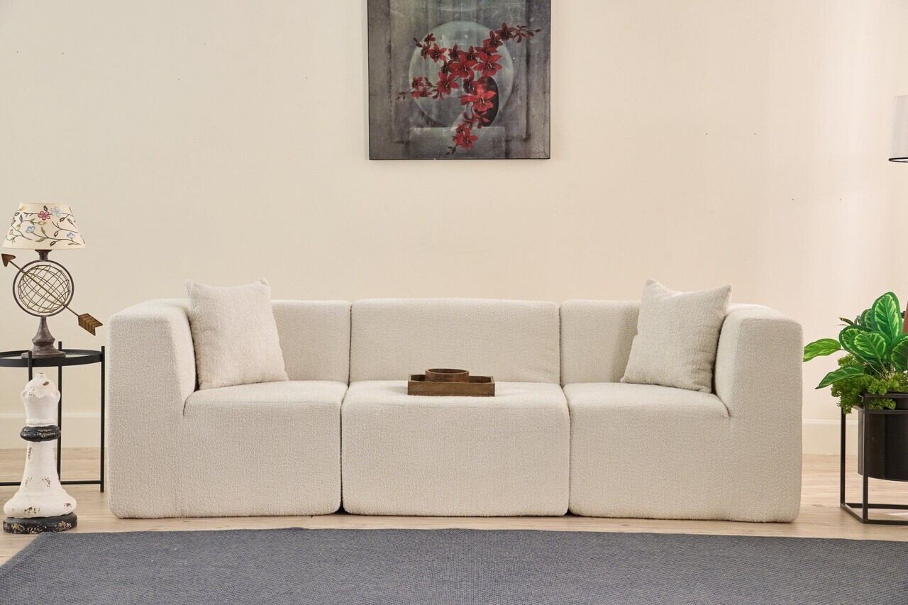 Canapea 3 locuri, Atelier del Sofa, 613LFS1112, Crem
