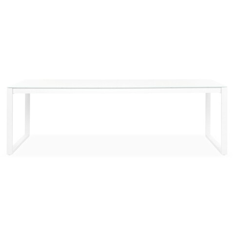 Masa dreptunghiulara, belluno, l.240 l.100 h.75 cm, alb