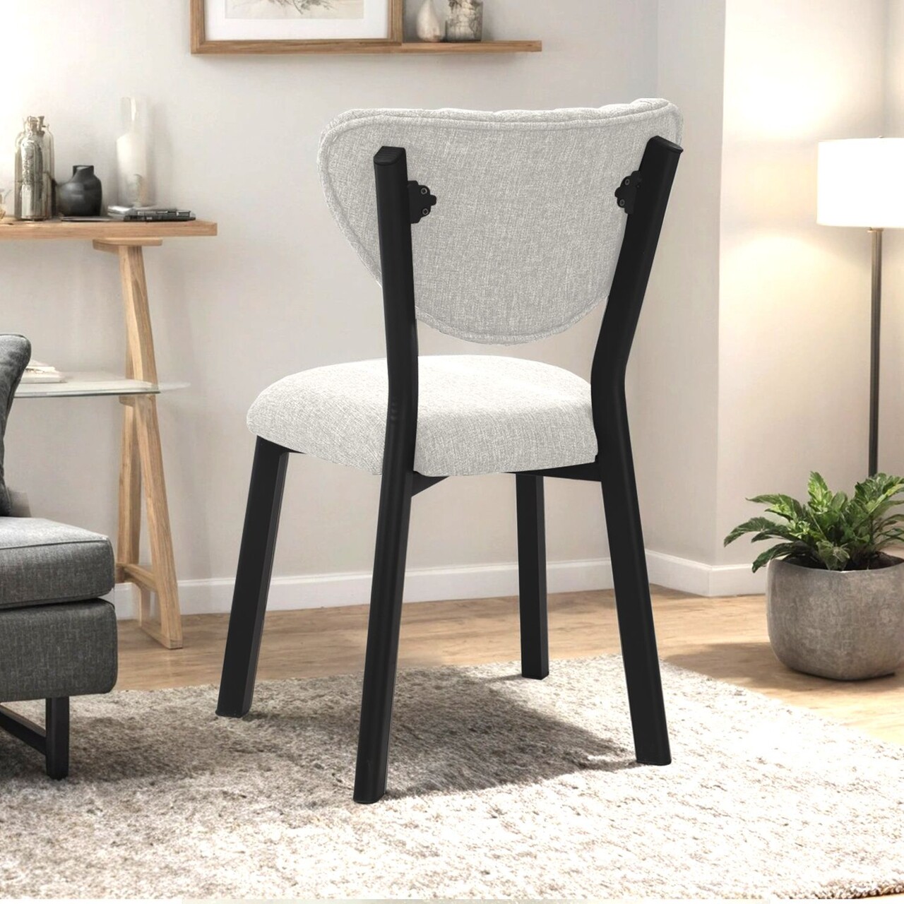 Scaun, Hanah Home, Elma, 47x85x45 cm, Crem - view 3