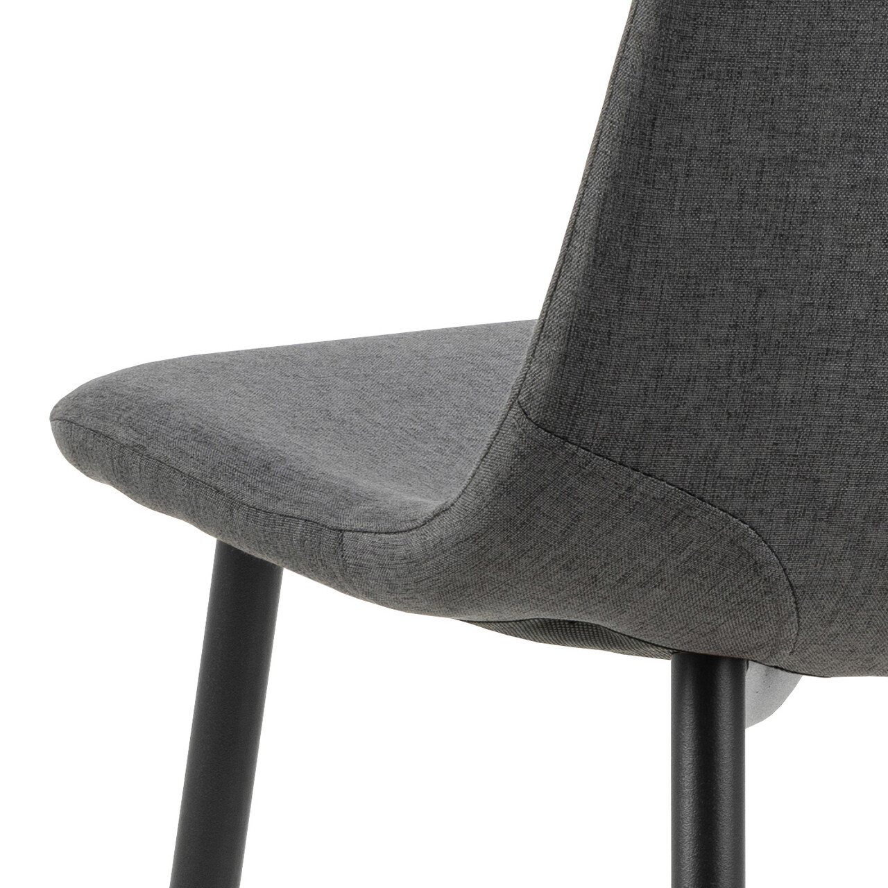 Scaun Celia, Actona, 44x54x86 cm, poliester/otel, gri inchis - view 3