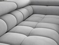 Coltar extensibil dreapta 5 locuri ELTAP, RT-05PA, Ferucce, 276x200x93 cm, lemn/poliester, gri deschis