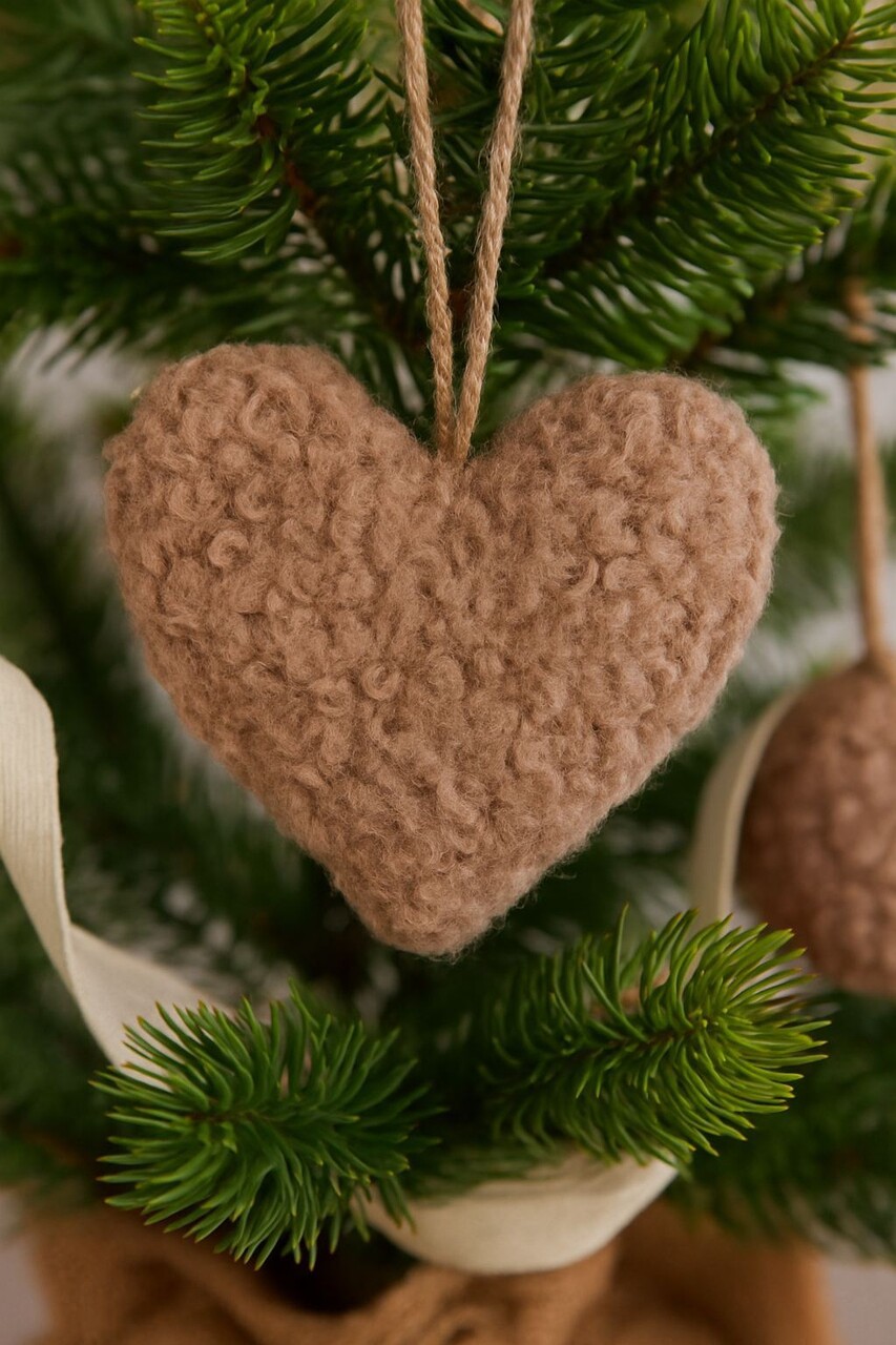 Ornament de Crăciun, 3 Lu Set, 80% POLIESTER/20% IUȚĂ, Maro - imagine 5