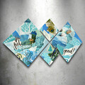 Set 4 tablouri decorative, 4MDF556562842, MDF, Imprimat UV, Multicolor