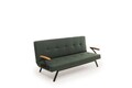 Canapea extensibila cu 3 locuri, Futon, 859FTN2908, Metal , Verde