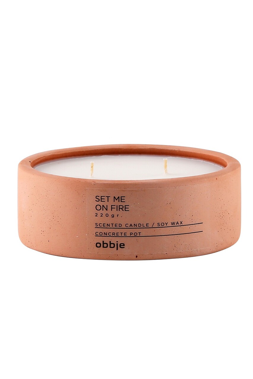 Lumanare, Set Me On Fıre Flat, Beton, Roz