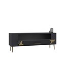 Comoda TV, Olivia, Retrop2, Antracit / Aur