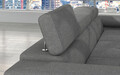 Coltar extensibil dreapta 4 locuri ELTAP, Armd-12, Armando, 289x203x85 cm, lemn/poliester, gri/verde
