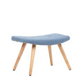 Taburet Moss Tedy Boucle, Homla, 61x41x38 cm, lemn/poliester Boucle, albastru