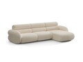 Coltar dreapta 4 locuri, Neo, Micadoni Home, 305x165x83 cm, tesatura Chenille Silencio, bej deschis