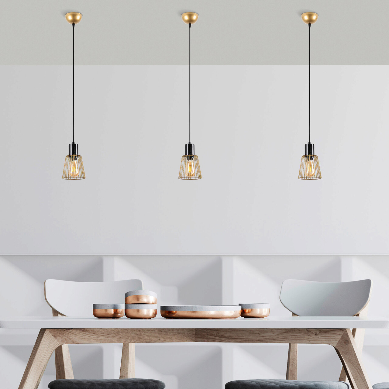 Lustra, Fulgor, 942FLG1455, Metal, Auriu - 2 | YEO