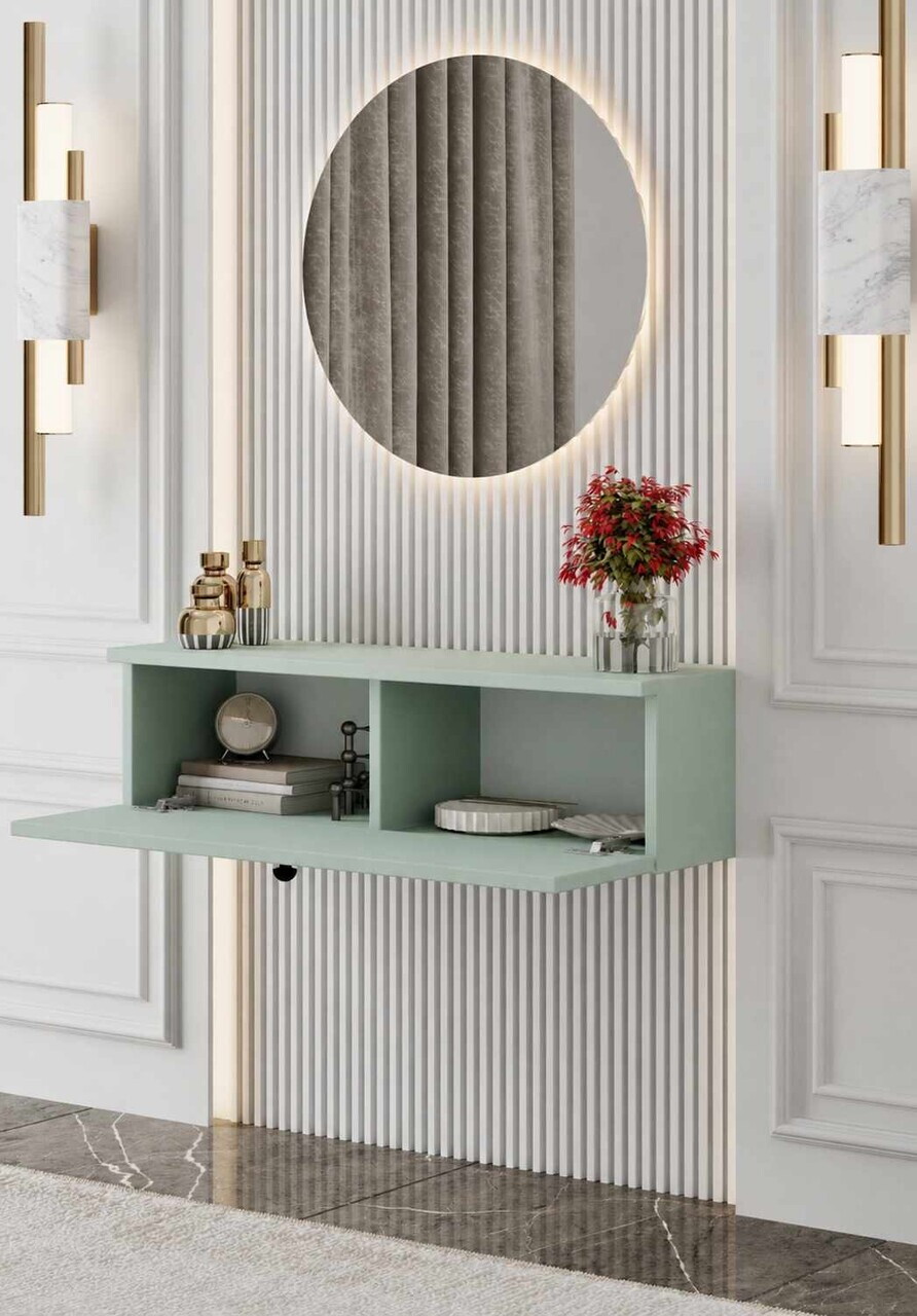 Bufet, Hanah Home, Mimosa 50, 50x26x22 cm, MDF, Verde menta - view 3