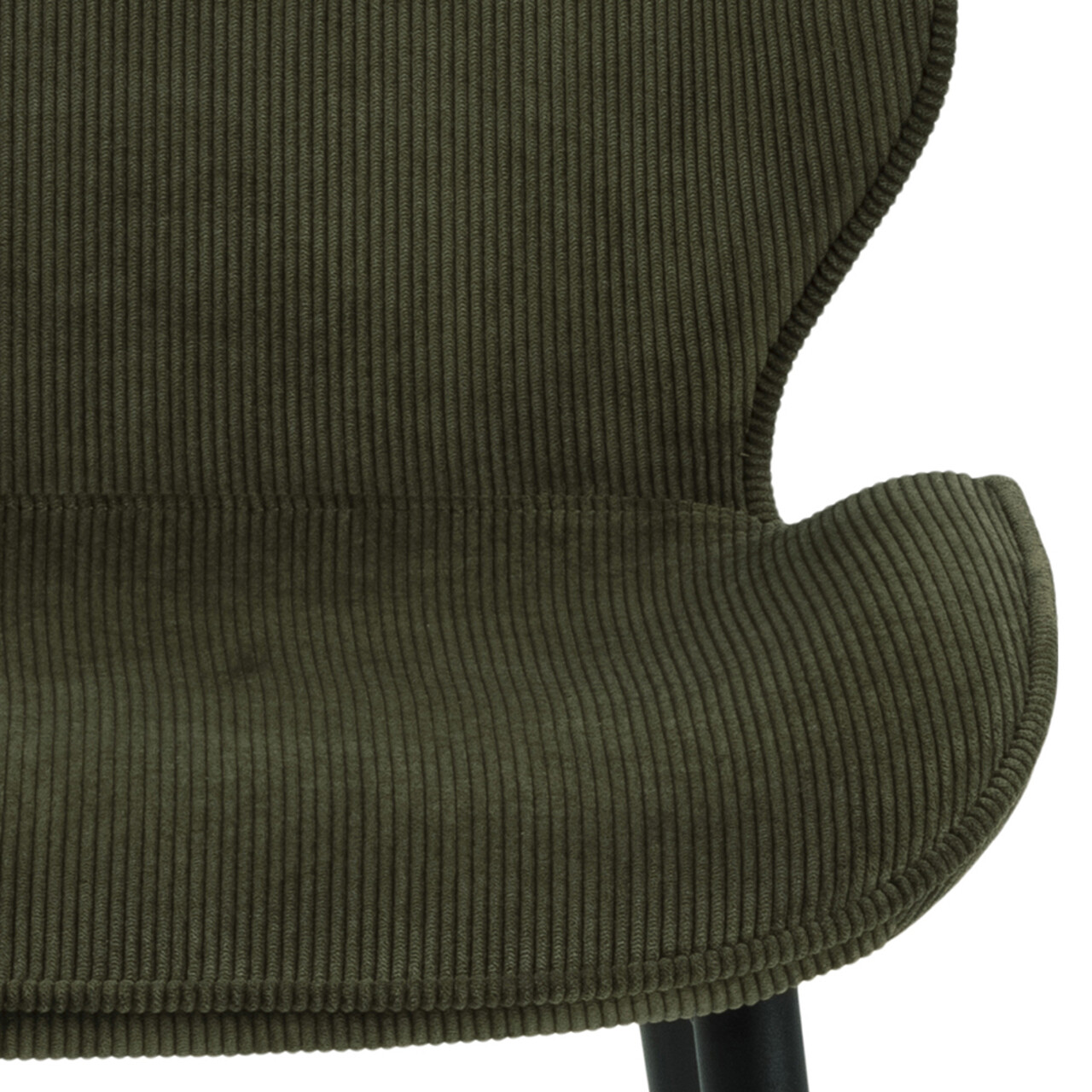 Scaun Femke, Actona, 47.5x57.5x85 cm, tesatura corduroy/otel, verde olive - view 9