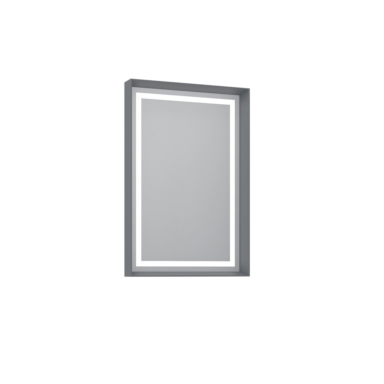 Oglinda decorativa, Hanah Home, Craft 60 x 90 v2, Gri Mat — imaginea 3