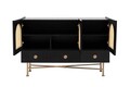 Consola, Howard, Cliff 63, 123x63x38 cm, PAL, Negru