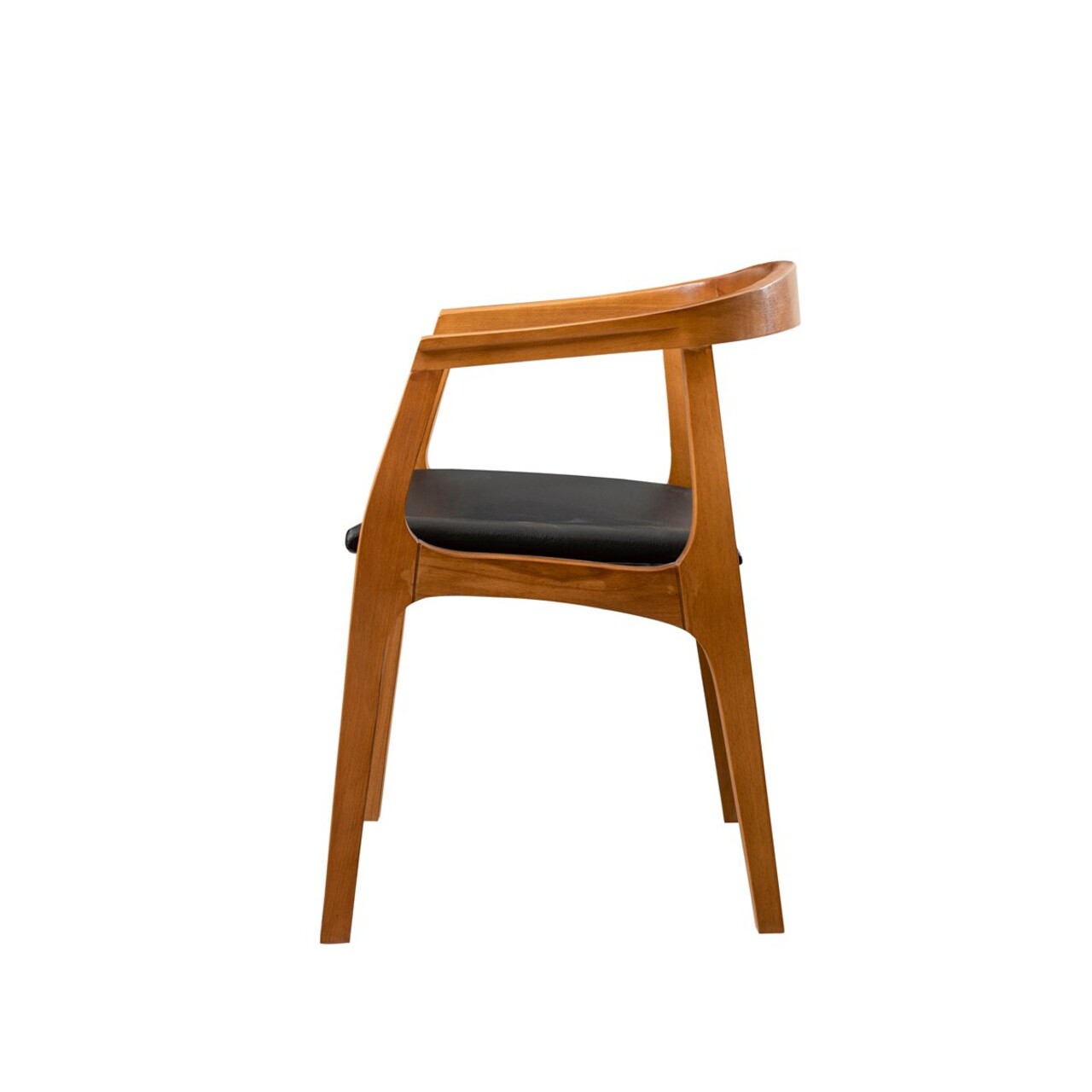 Scaun, Fairfax, Albero44, 50x70x53 cm, Lemn masiv , Nuc / Negru - 2 | YEO