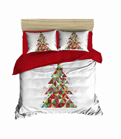 Lenjerie de pat dubla king (eu) (es), 3 piese, 456, pearl home, poliester satinat