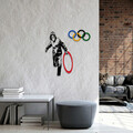 Decoratiune de perete, Banksy, Metal, Dimensiune: 62 x 61 cm, Multicolor