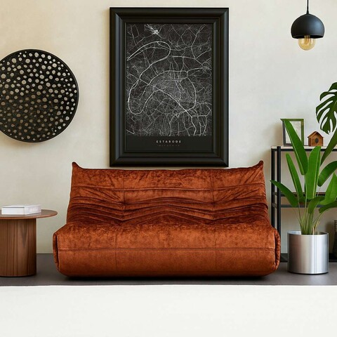 Canapea 2 locuri, Atelier del Sofa, 560ARE5217, Frame: No Frame Fountain Support With Chipboard, Rosu