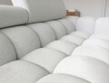 Coltar extensibil dreapta 3 locuri ELTAP, LT-03ROY, Felro, 285x181x93 cm, lemn/poliester, gri deschis