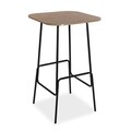 Set masa si scaune de bar 3 piese Braxton Dark, Versa, 60 x 60 x 102 cm, metal/MDF