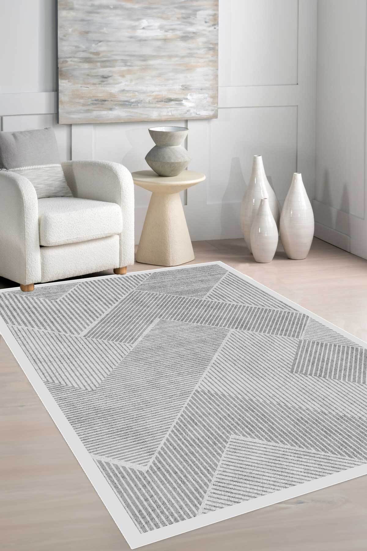 Covor, CLR-7214-31, 160x230 cm, Poliester, Gri