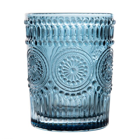 Pahar Barrel, Homla, 300 ml, sticla, albastru