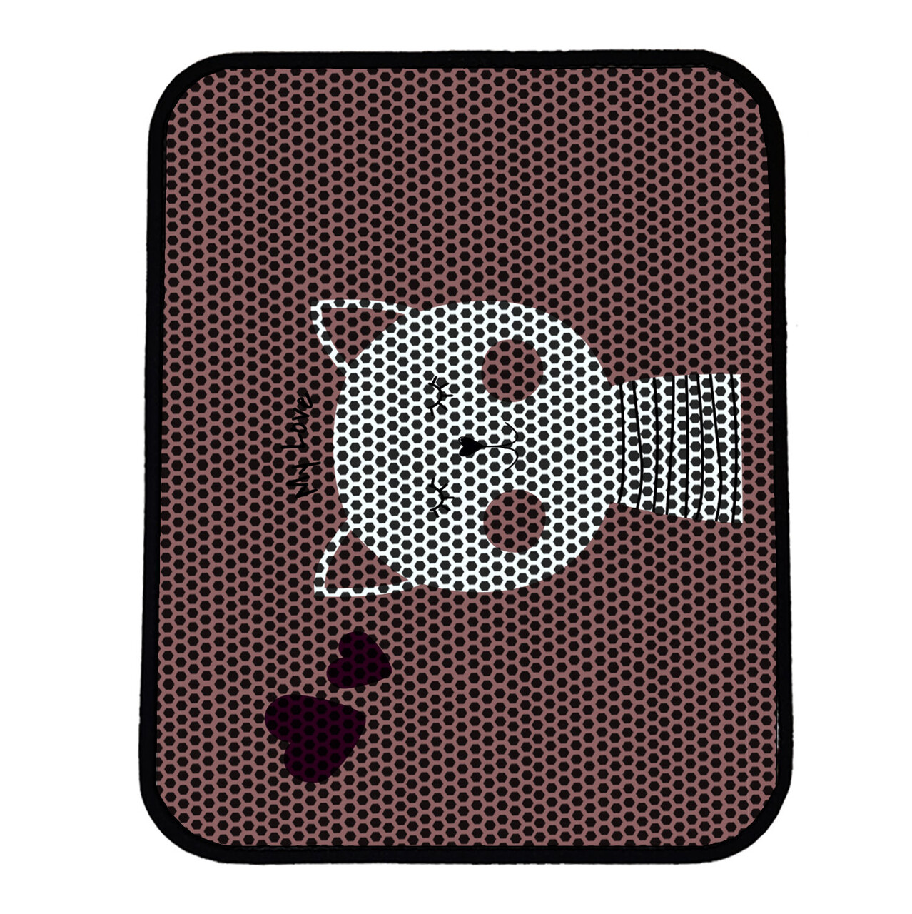 Covoras litiera pentru colectarea granulelor de nisip, Paws &amp; Whiskers, Nrszn0028, 50% PVC/50% poliester, Multicolor - view 2