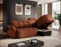 Coltar extensibil dreapta 3 locuri ELTAP, Beneth, 301x185x115 cm, lemn/poliester, caramiziu