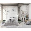 Lenjerie de pat pentru doua persoane Today is the Day White, Royal Textile,  100% bumbac
