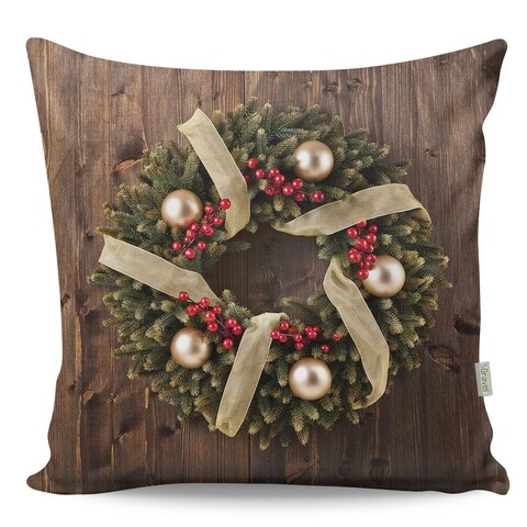 Perna decorativa crown, gravel, 43x43 cm, policoton, multicolor