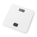 Cantar digital pentru baie, Brabantia, White, 30x30x4.3 cm, fara baterii, polipropilena/sticla, alb