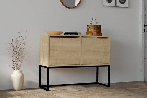 Consola, asse home, zermat, 90x70x34 cm, maro