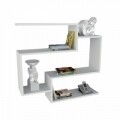 Raft pentru perete, Wooden Art, Porto White, 90x82x22 cm