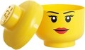 Cutie de depozitare Girl L, LEGO, 850 ml, polipropilena, galben