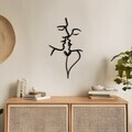 Decoratiune de perete, DCV-1016-MT, Dimensiune: 50 x 28 cm, Negru