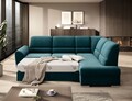 Coltar extensibil dreapta 3 locuri ELTAP, RT-39LU, Siber, 270x186x93 cm, lemn/poliester, verde