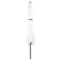Umbrela dreptunghiulara cu manivela, Calpe, L.200 l.300 H.259 cm, aluminiu, gri/alb
