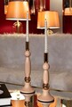 Set 2 suporturi de lumanare Strek, Mauro Ferretti, 9.5x25 cm, 9.5x30 cm, fier, roz/auriu