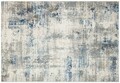 Covor, Lgs 09 Cream Blue , 80x300 cm, Poliester, Crem / Albastru
